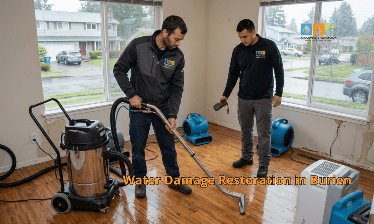 water damage restoration burien wa