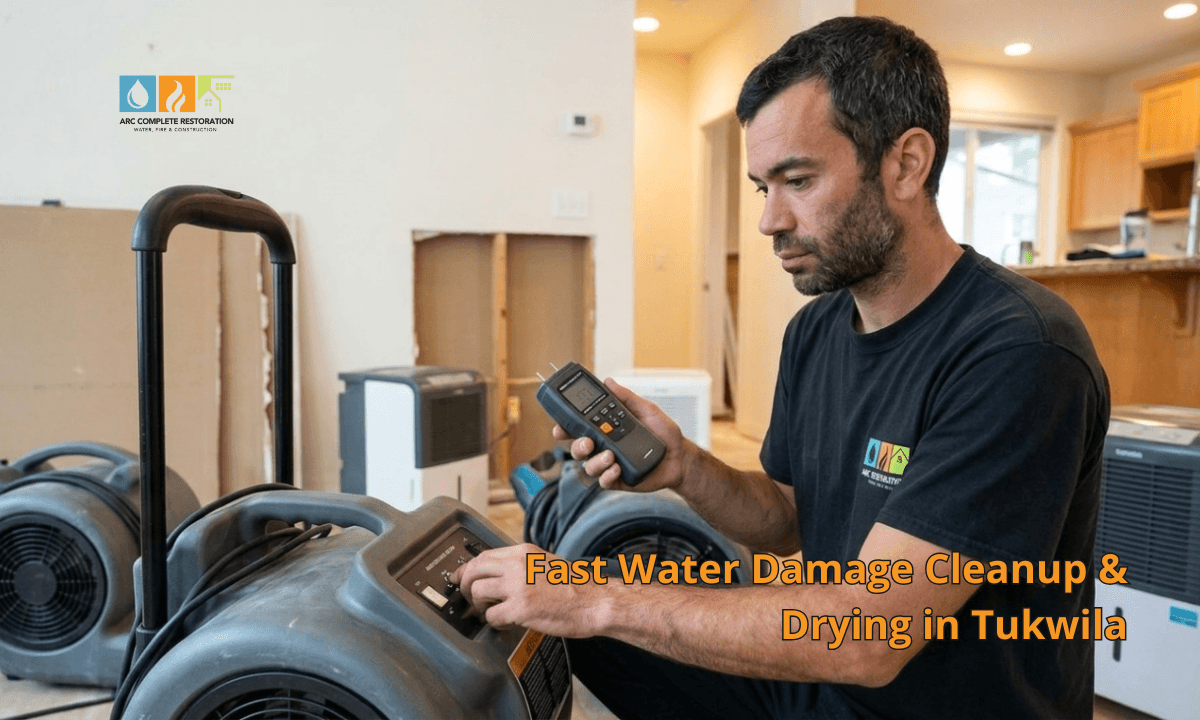 water damage cleanup and drying tukwila wa